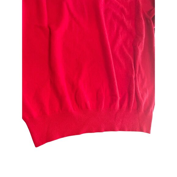 NWT Maus Hoffman Mens 100% Scottish Cashmere Sweater L Red Argyle Luxury Holiday - Picture 8 of 13